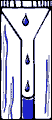 Illustration of a rain gauge used to collect precipitation measurements